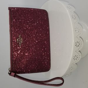 Coach  - Pink Sparkle Wristlet